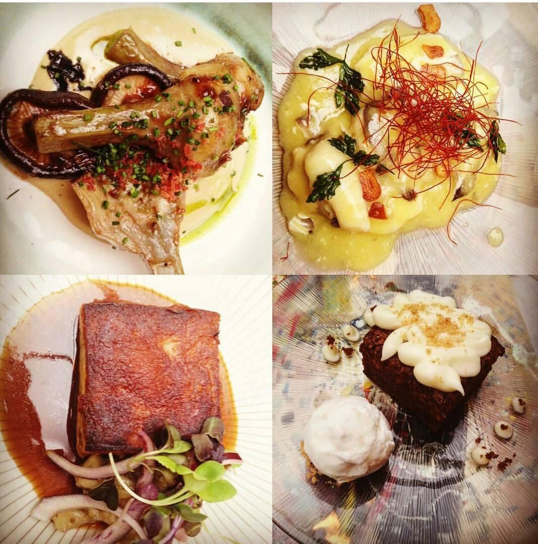 Algunos de los platos de La Clandestina