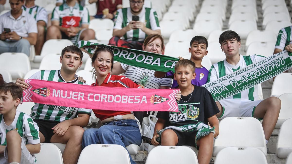 Grada Blanquiverde del Cordoba CF - Sevilla FC