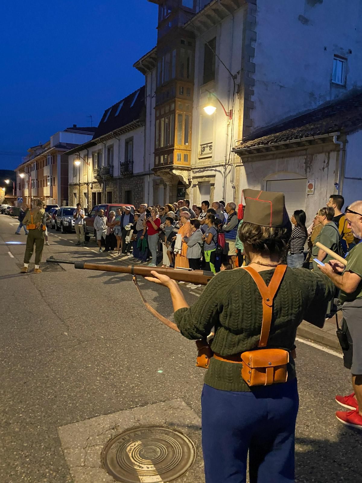 Un momento de la recreación histórica de la Batalla de La Tercia.