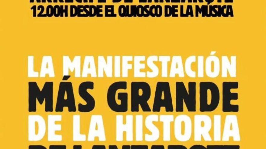 Lanzarote, cuarta isla en sumarse a la manifestación "histórica" contra la masificación de las Islas