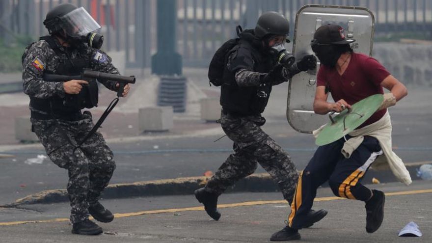 La CIDH pide a Ecuador que sancione a los responsables de las violencia en las protestas