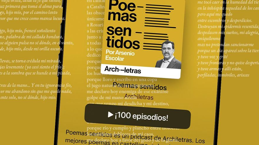 El podcast ‘Poemas sentidos’ alcanza los 100 episodios y se convierte en un recital poético