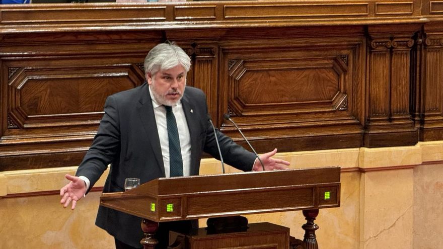 El presidente de Junts en el Parlament, Albert Batet