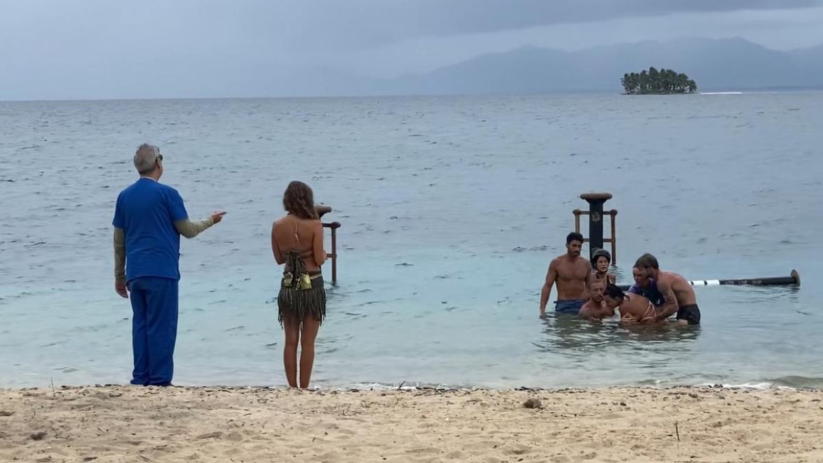 Jorge Cerame, en acción durante el accidente de Fani en 'Supervivientes'