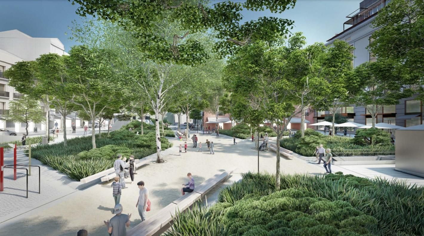 El proyecto de reforma de la Plaza del Carmen de Madrid y su aparcamiento, en imágenes