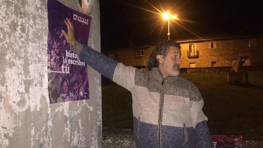 En la campaña electoral municipal en Villablino en 2019.