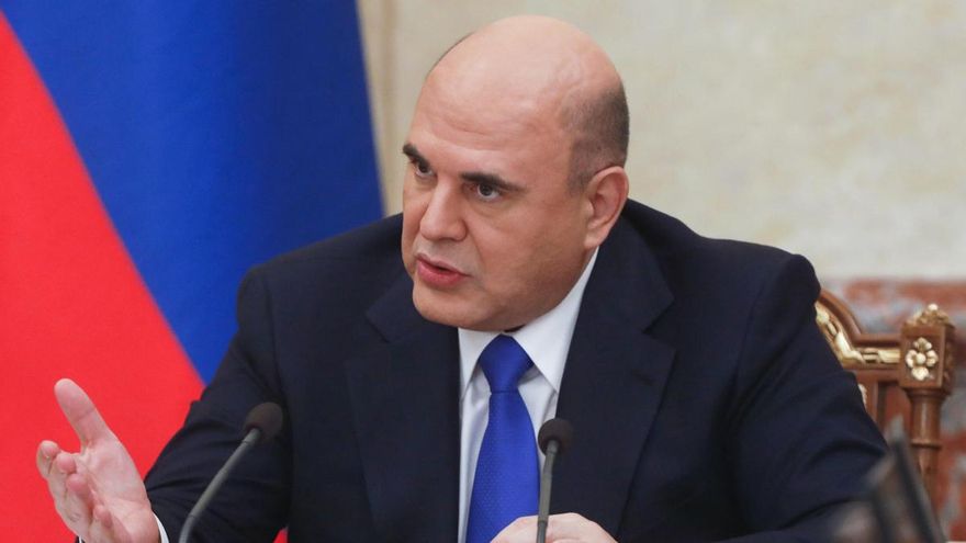 El primer ministro ruso, Mikhail Mishustin, este miércoles en Moscú. EFE/EPA/DMITRY ASTAKHOV / SPUTNIK / GOVERNMENT PRESS SERVICE POOL