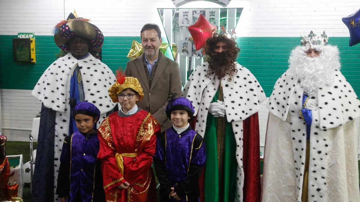 Antonio Fernández Monterrubio, durante la recepción a los Reyes Magos