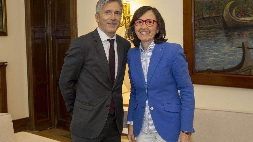 Marlaska promete más efectivos en el Campo de Gibraltar para atender la inmigración y luchar contra el narcotráfico