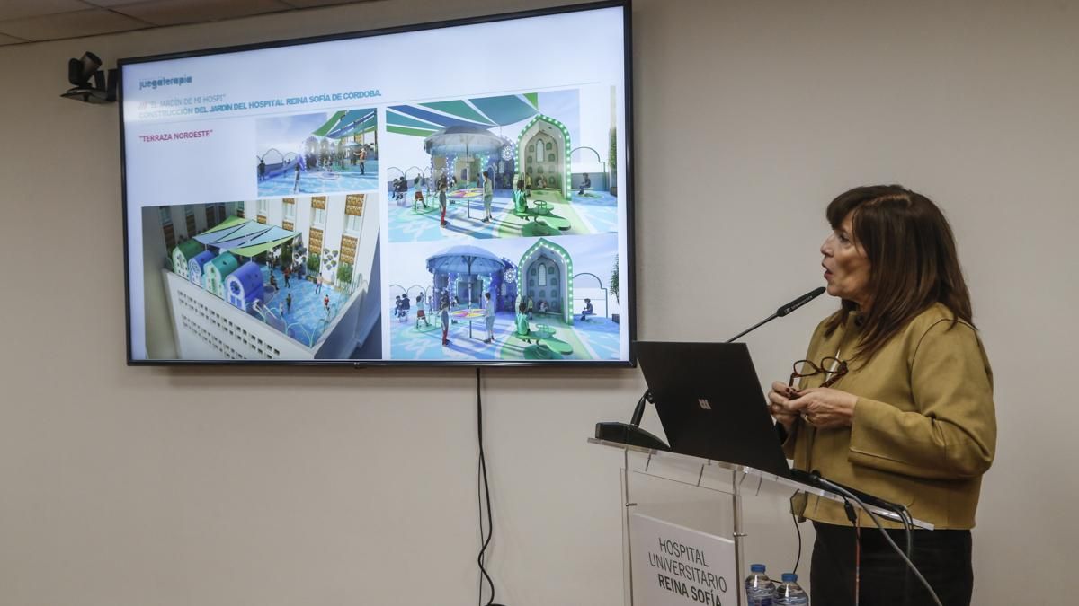 Presentación del proyecto 'El patio de los sueños' en el Hospital Reina Sofía