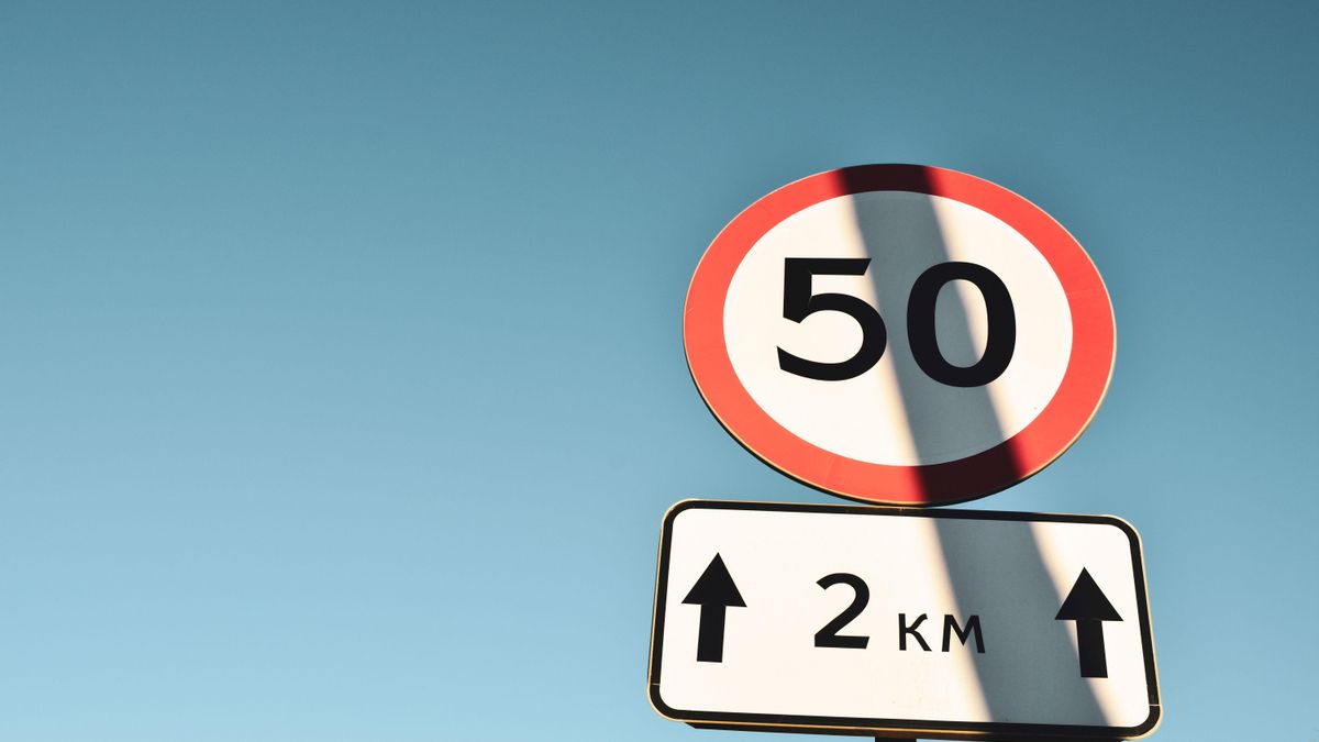 Se modificó la limitación real de velocidad de 50 kilómetros por hora