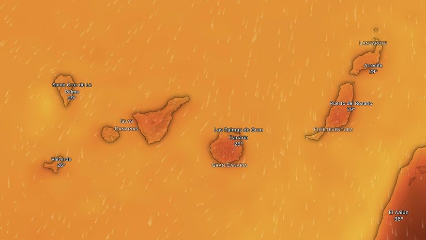 Aemet anuncia una nueva subida de temperaturas en Canarias y un nuevo episodio de calima