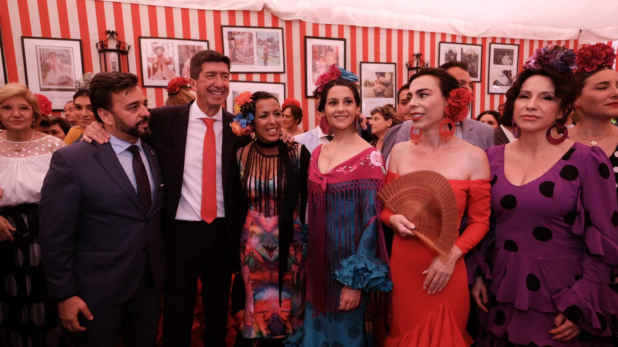 Pleno de Cs: Alejandro Cardenete, Juan Marín, Marta Bosquet, Inés Arrimadas, Teresa Pardo y Rocío Ruiz