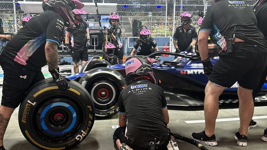 El "error" de Franco Colapinto en las pruebas del GP de Singapur