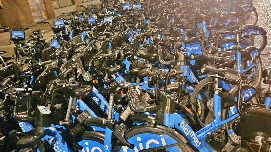 Cuántas bicicletas caben en una estación de Bicimad: el desbordante caso de Príncipe Pío