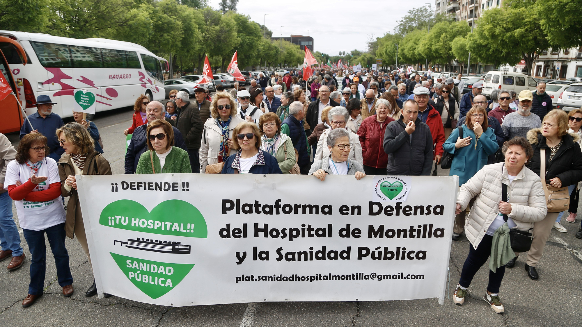 Manifestación de las Mareas Blancas por la sanidad pública