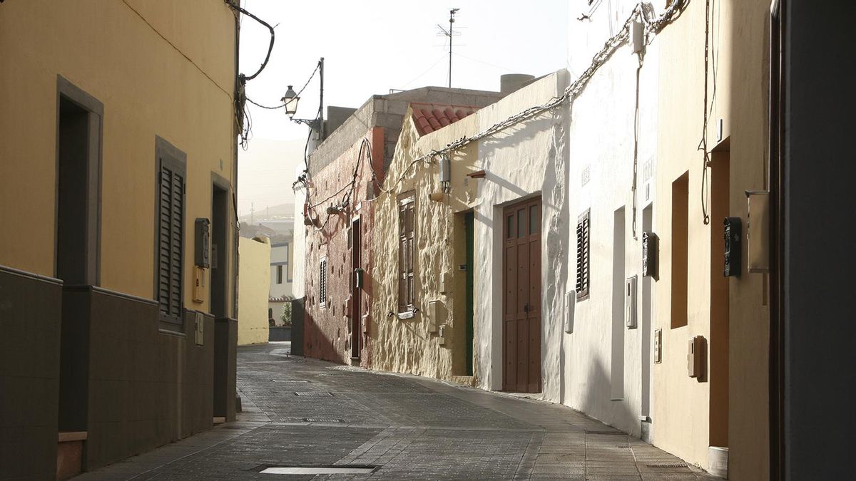 Casco histórico de Agüimes, uno de los municipios bajo aviso amarillo por altas temperaturas