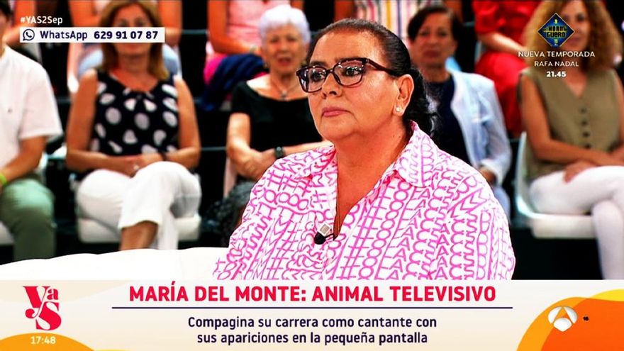'Y ahora Sonsoles' sorprende al fichar a María del Monte como colaboradora, en su pugna de VIP por 'TardeAR'