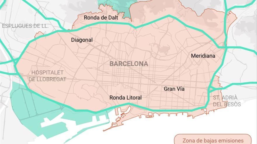 Perímetro actual de la Zona de Bajas Emisiones