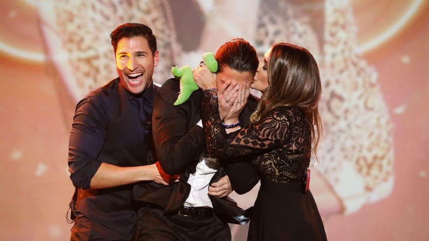 Gianmarco, Luca y Cristina en la final de 'Secret Story'