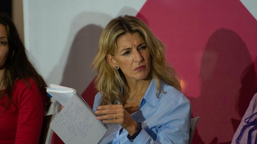 La vicepresidenta segunda del Gobierno, Yolanda Díaz, en Logroño