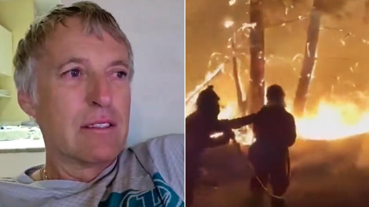 Jesús Calleja rompe a llorar por el incendio de Las Médulas, donde grabó 'Volando voy': "Lo que visteis se ha quemado"