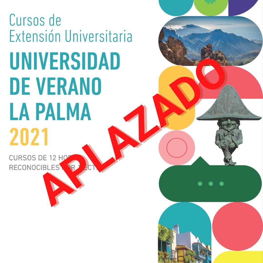Aplazados los cursos de la Universidad de Verano de La Palma.