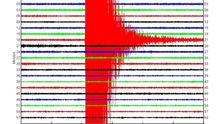 Imagen del registro del IGN del terremoto de este miércoles en Telde, Gran Canaria