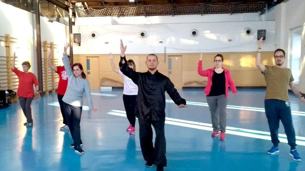 Uno de los cursos de taichi
