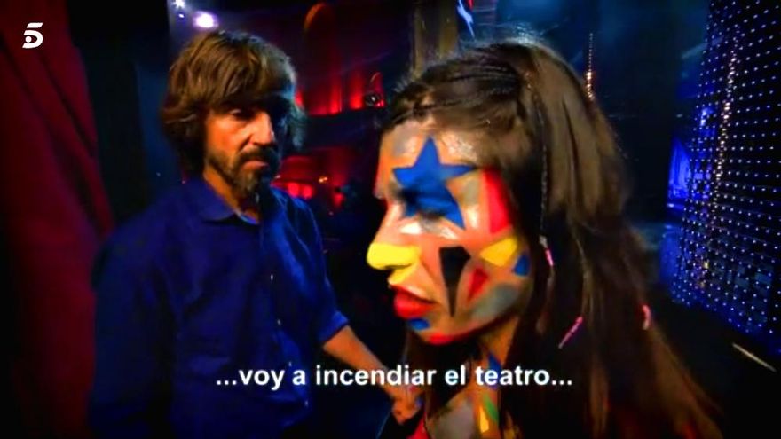 Soraya al salir del escenario en "Got Talent 3"