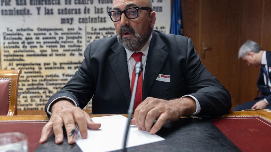 Archivo - El exasesor del exministro José Luis Ábalos, Koldo García, comparece en la Comisión del Senado sobre la investigación de las mascarillas durante el COVID-19, a 22 de abril de 2024, en Madrid (España).