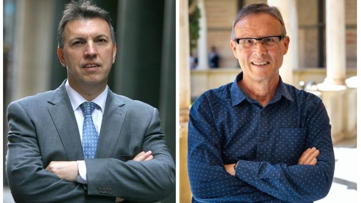 El magistrado Joaquim Bosch y el catedrático Fernando Jiménez