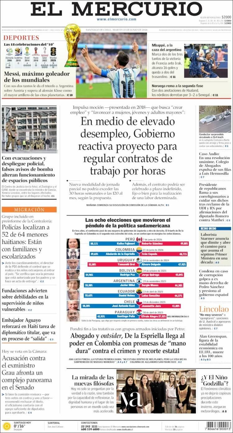 Los diarios del mundo, a los pies de un Messi eterno