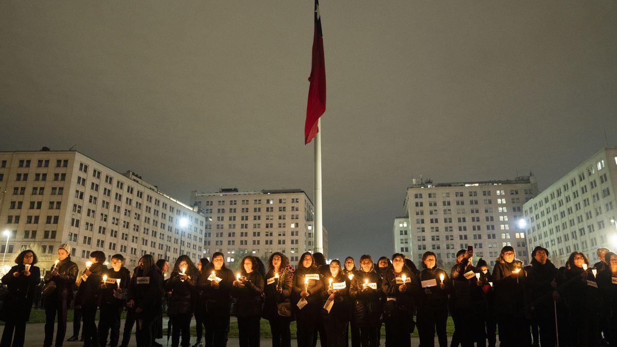 Una velada conmemoran de los 50 años del golpe de estado contra el gobierno de Salvador Allende, en Santiago. 