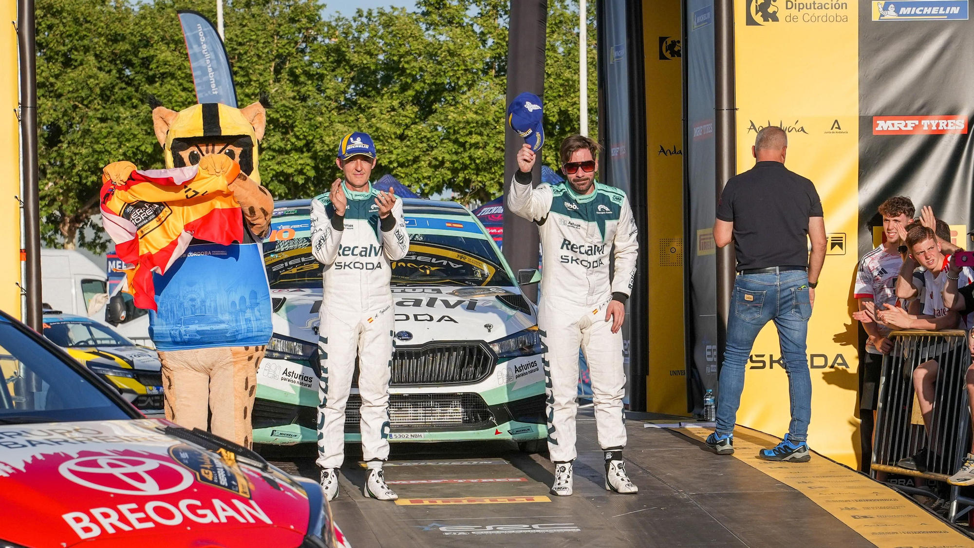 Entrega de premios y podio del Rally Sierra Morena