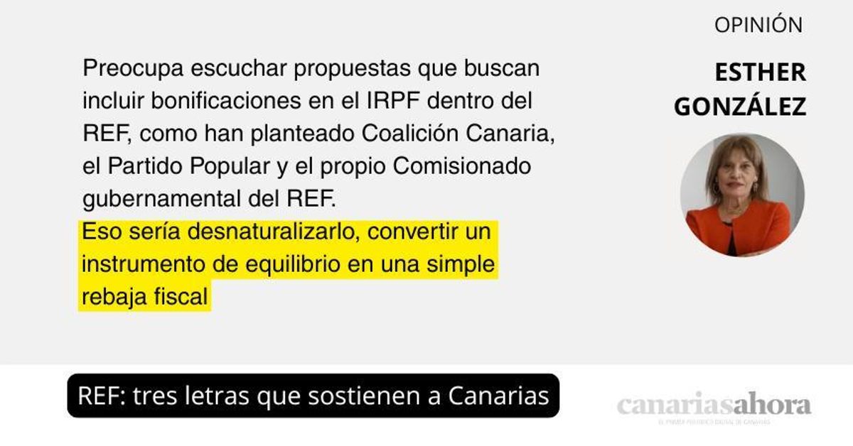 REF: tres letras que sostienen a Canarias