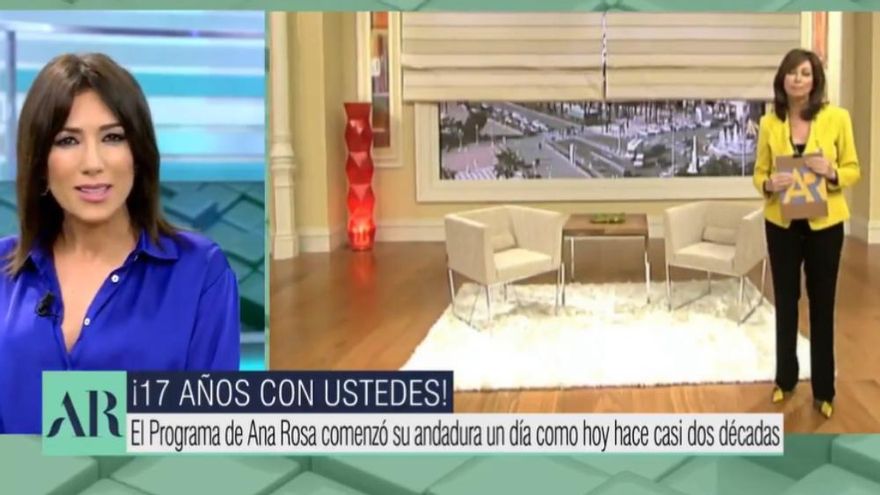 'El programa de AR' celebra sus 17 años con mensaje para Ana Rosa Quintana