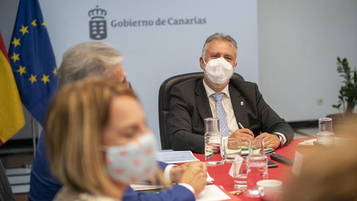 Ángel Víctor Torres en el Consejo de Gobierno.