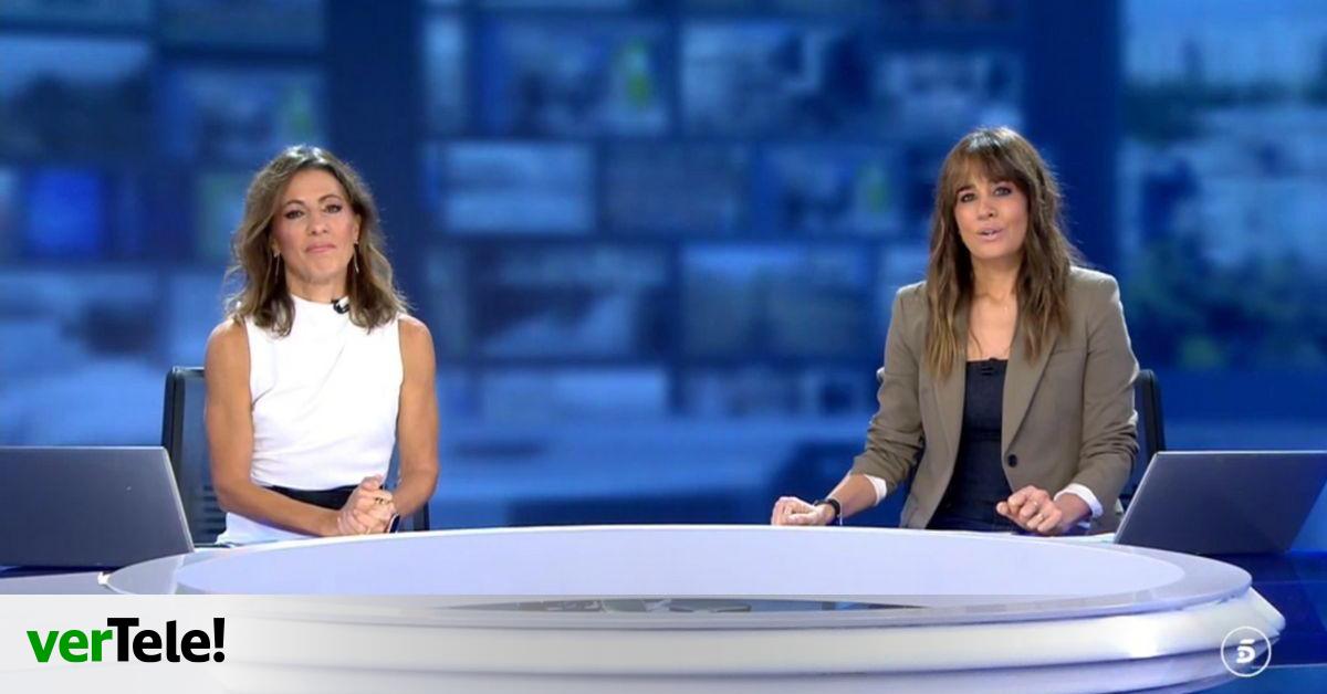 Ángeles Blanco se despide de Isabel Jiménez en Informativos Telecinco ante su salto al prime time con Franganillo