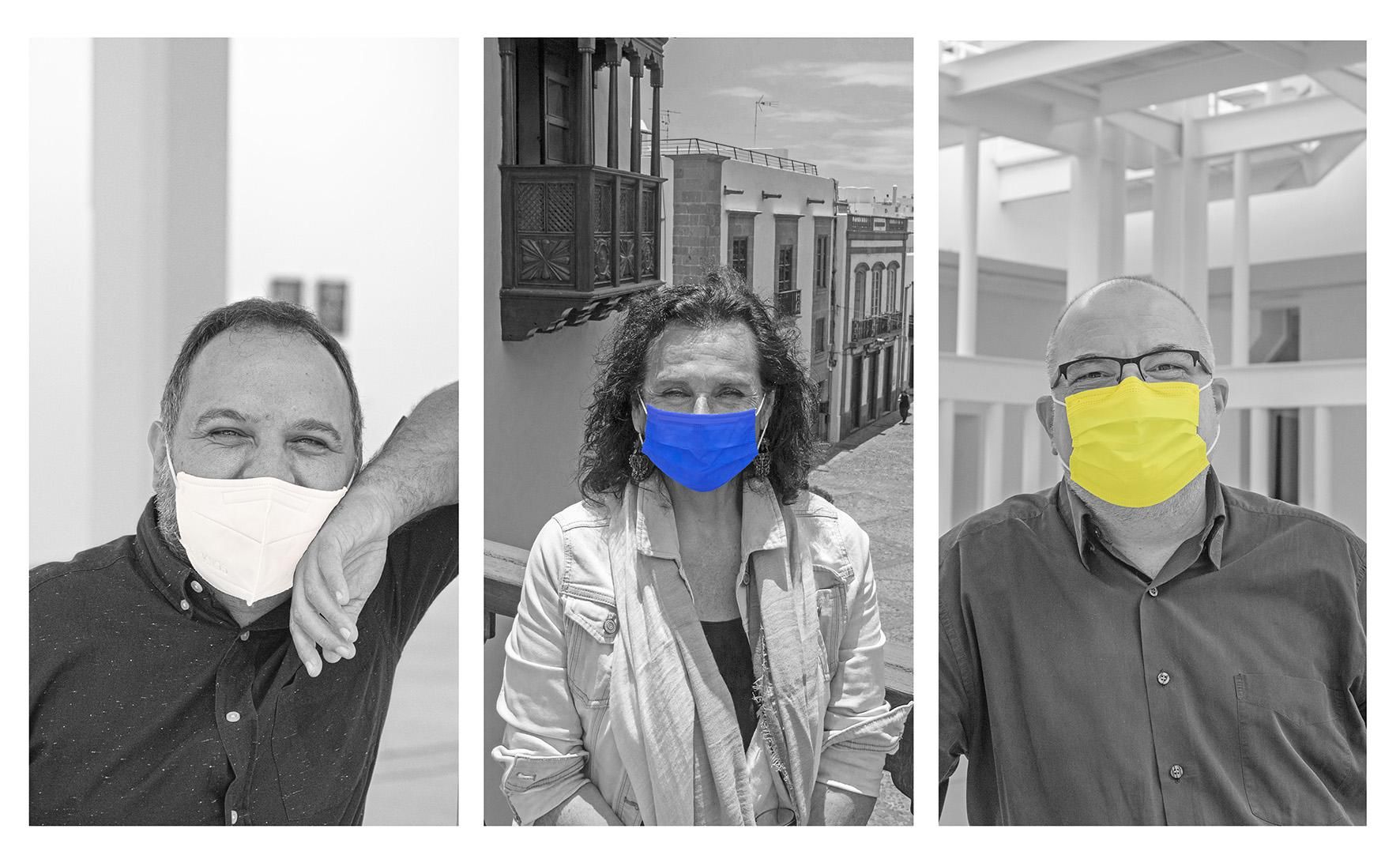 Alejandro Vitaubet (La Regenta), Elena Acosta (Casa de Colón), Orlando Brito (CAAM), directores de museos.