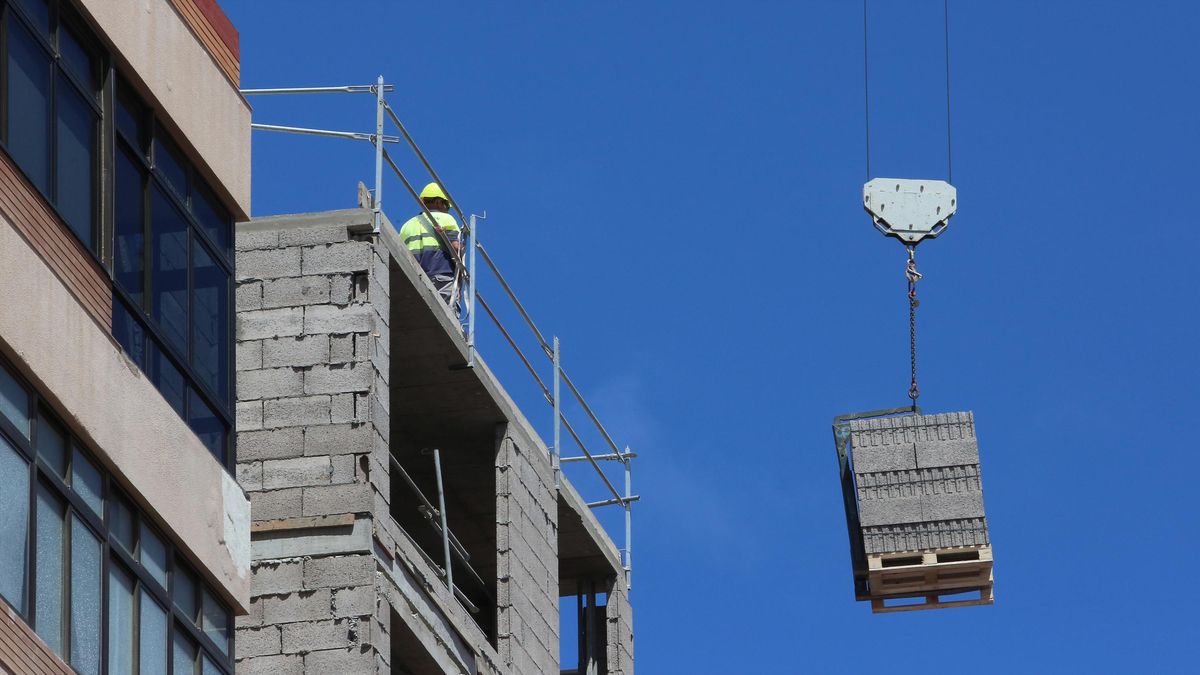 Viviendas en construcción en la ciudad de Las Palmas de Gran Canaria.