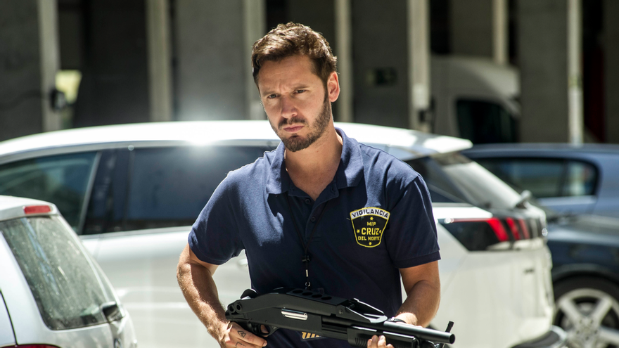 Benjamín Vicuña en el rodaje de Vis a vis