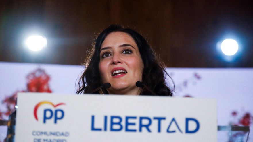 La presidenta de la Comunidad de Madrid y candidata a la reelección, Isabel Díaz Ayuso. EFE/ David Fernandez
