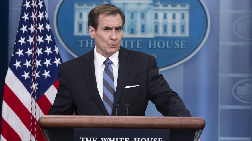 Fotografía de archivo que muestra a John Kirby, uno de los portavoces de la Casa Blanca. EFE/Michael Reynolds/Pool