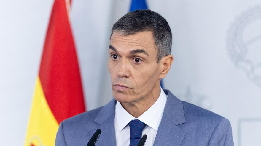 El presidente del Gobierno, Pedro Sánchez, este martes tras el Consejo de Ministros.
