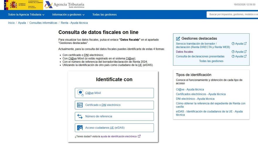 Sede electrónica de la Agencia Tributaria