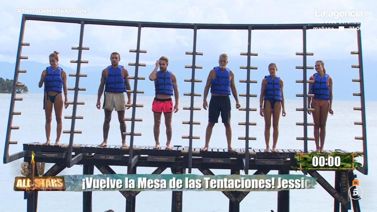 Los concursantes de 'Supervivientes All Stars' en su prueba de prelíder