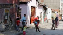 Imagen de archivo de varios refugiados sirios en el vecindario Haci Bayram, Ankara.
