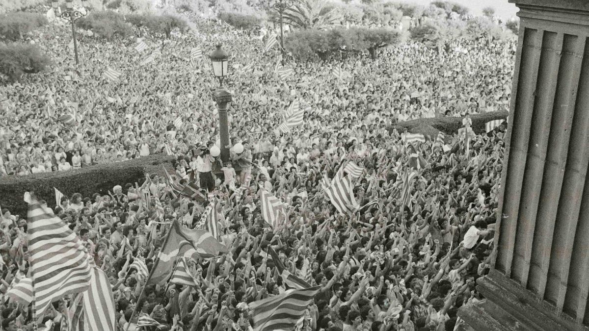 Recibimiento en los jardines de Alderdi Eder y en el Ayuntamiento