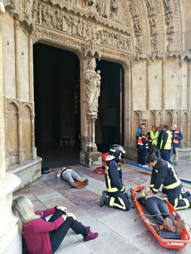 El montaje del siniestro era muy realista. / C.J.D.